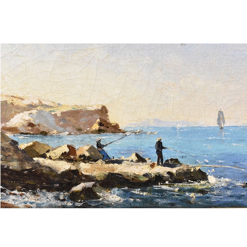 QM498 1a antique seascape painting marine art maritime 19th century.jpg